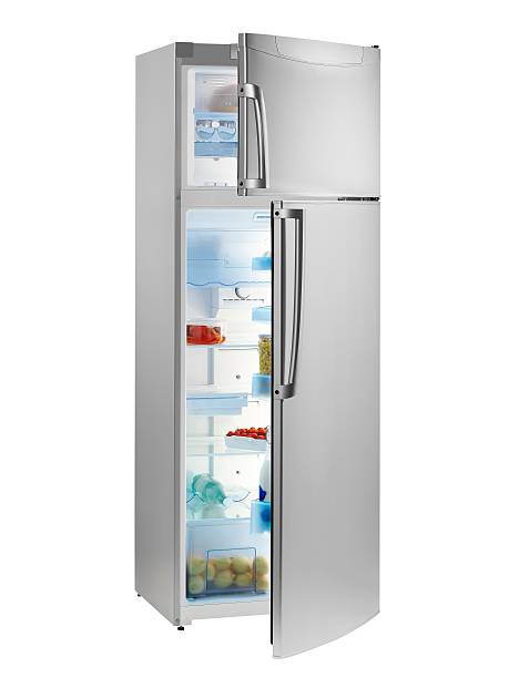 Refrigerator (isolated with clipping path over white background) Technicien réparation frigo réparation Domicile dépannage électroménager 71